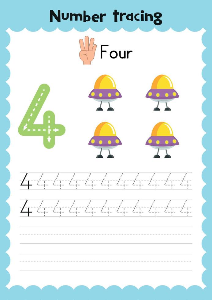 Printable number tracing worksheets number tracing numbers worksheet
