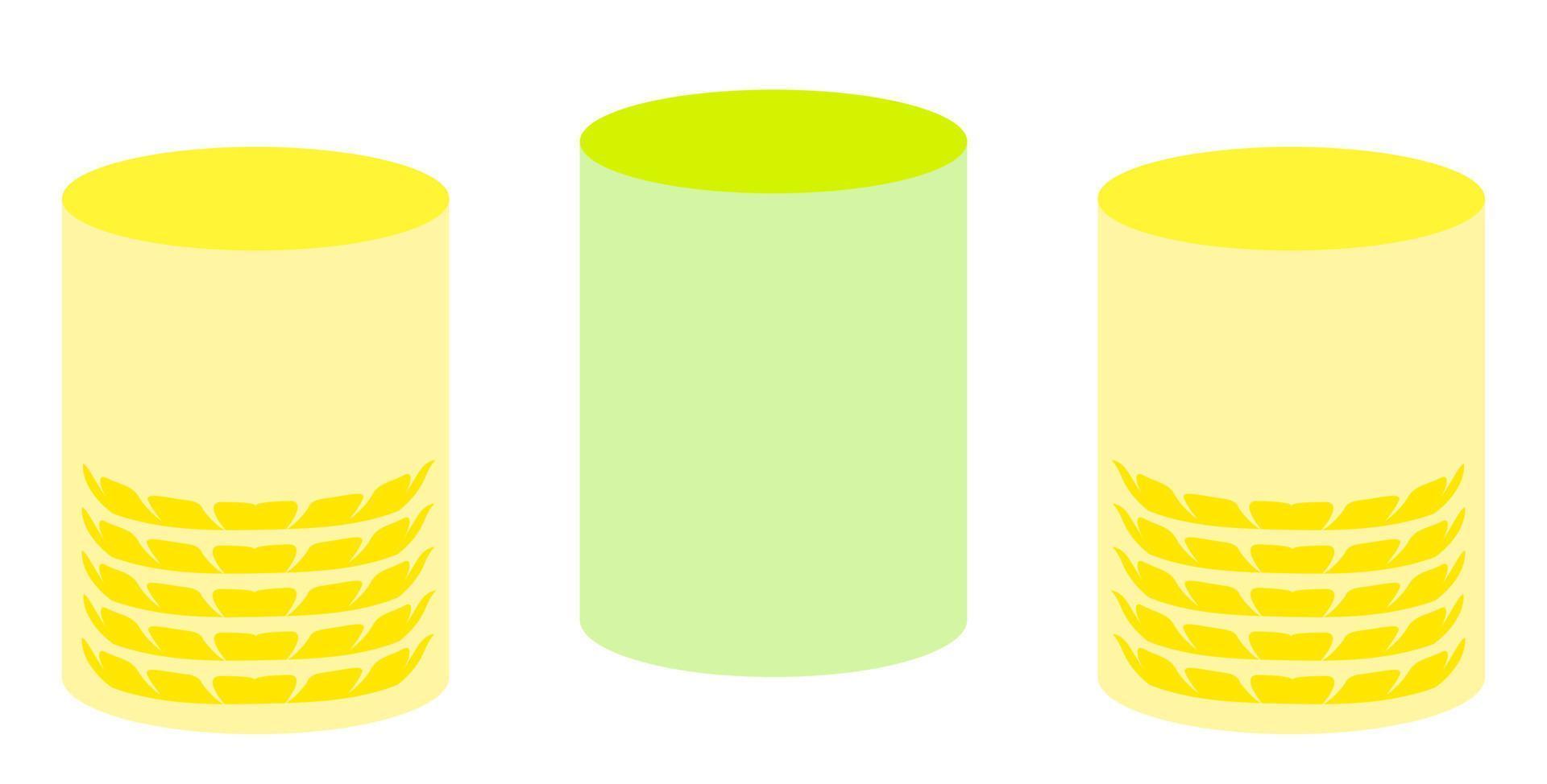 Set of outline silhouette pouffe, padded stool, ottoman. Isometric flat style. vector