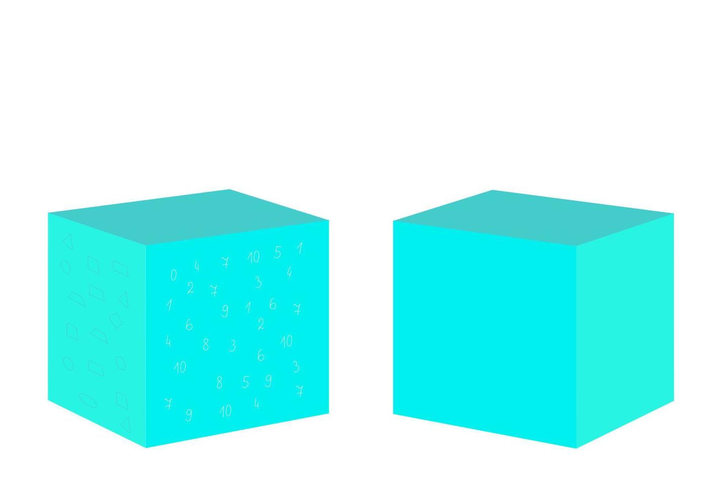 Set of outline silhouette pouffe, padded stool, ottoman. Isometric flat style. vector