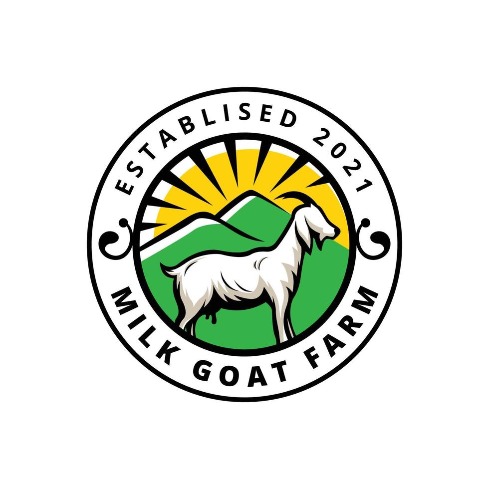 Goat, Sheep Logo Template Vector Illustration