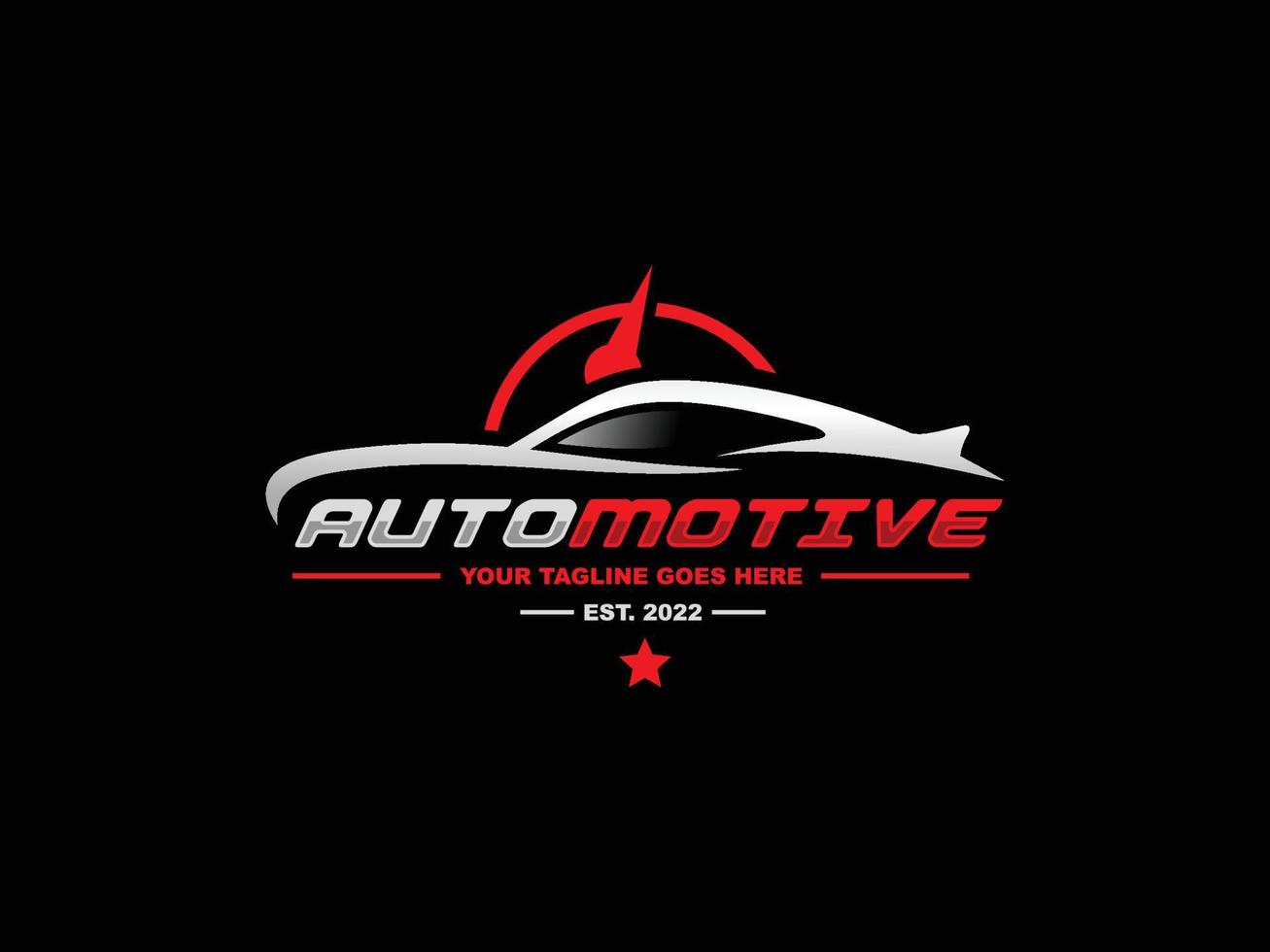 Ilustración de vector de diseño de logotipo automotriz. vector de logotipo de coche