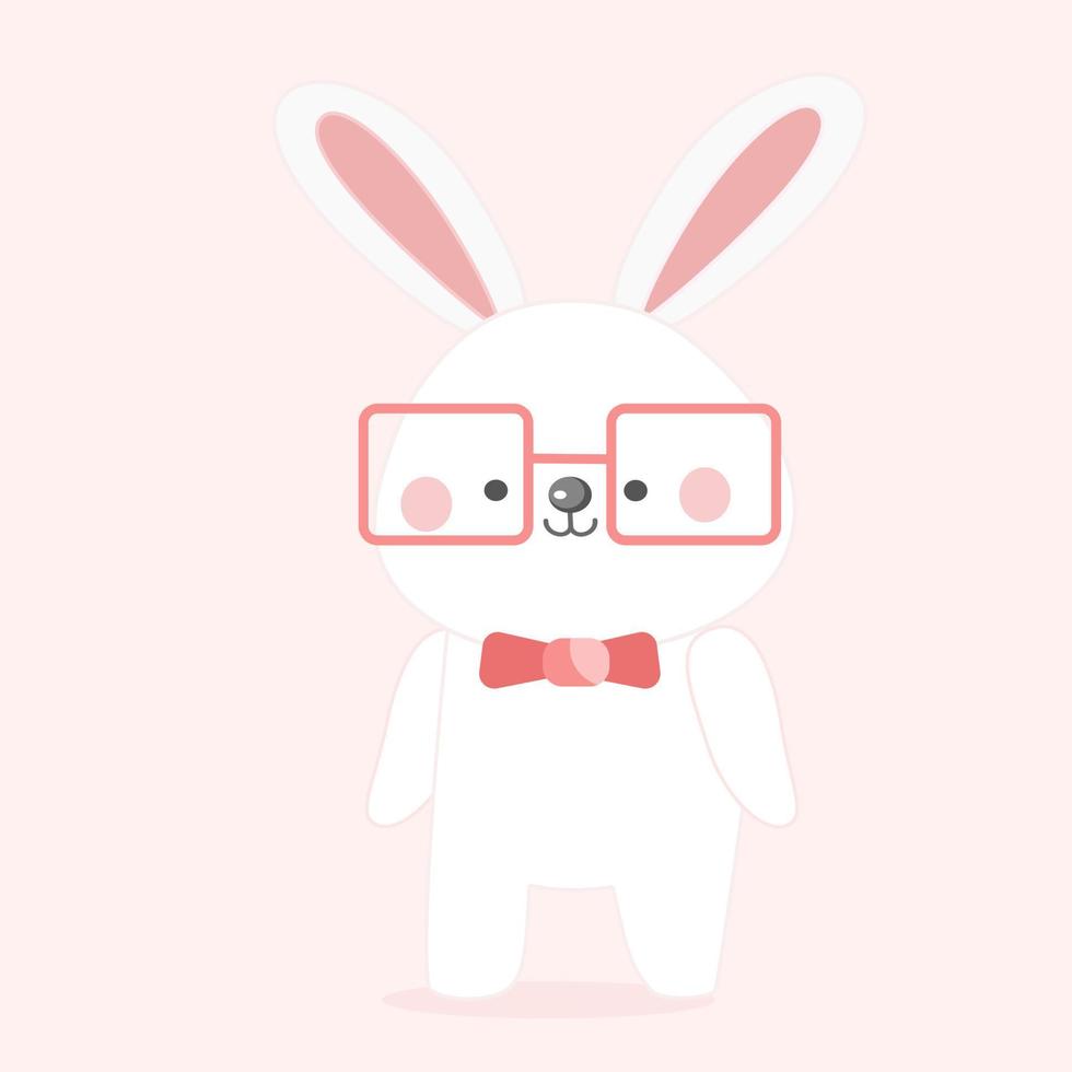 Cute Rabbit character. vector