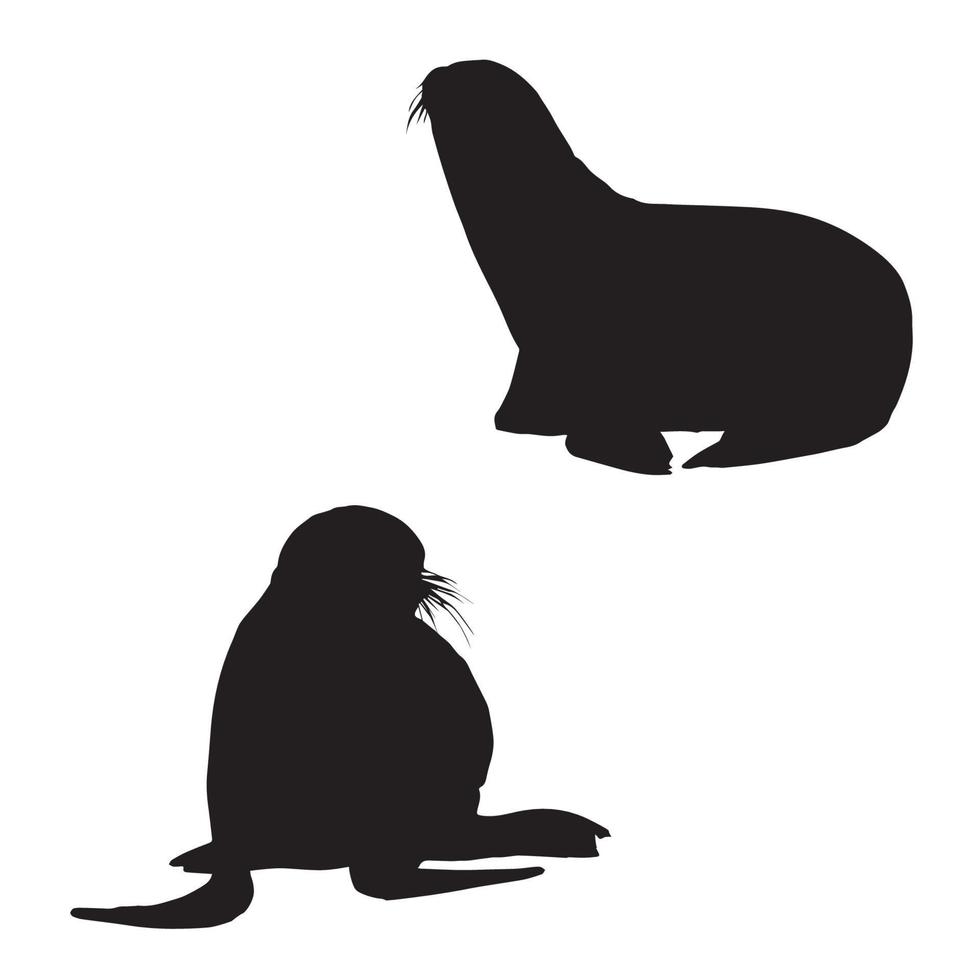 Seal Silhouette Art vector