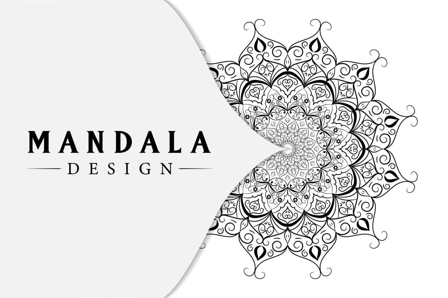 diseño de mandala para libros de colorear. adornos redondos decorativos. diseño de mandala para colorear página vector