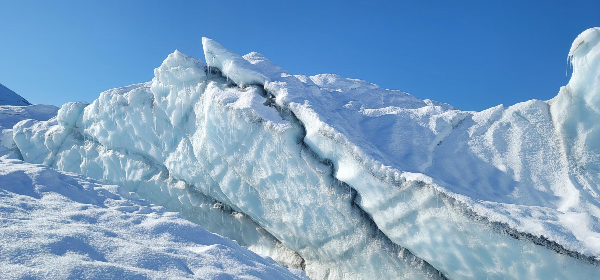 glaciar nevado matanuska en alaska foto