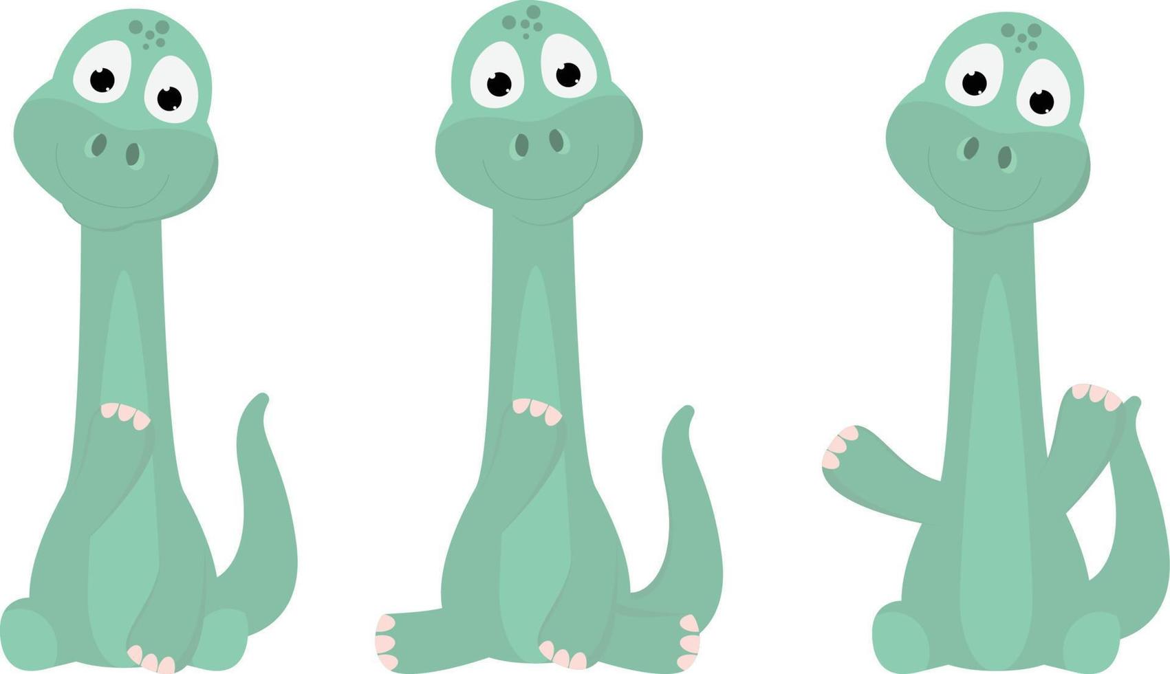 cute dinosaur animal cartoon graphic vector