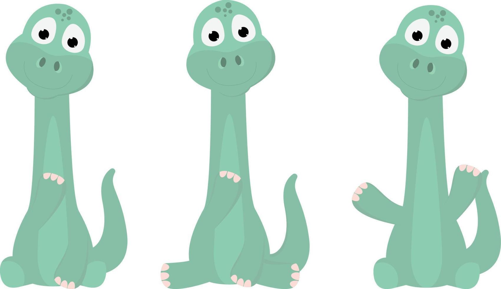 cute dinosaur animal cartoon graphic vector