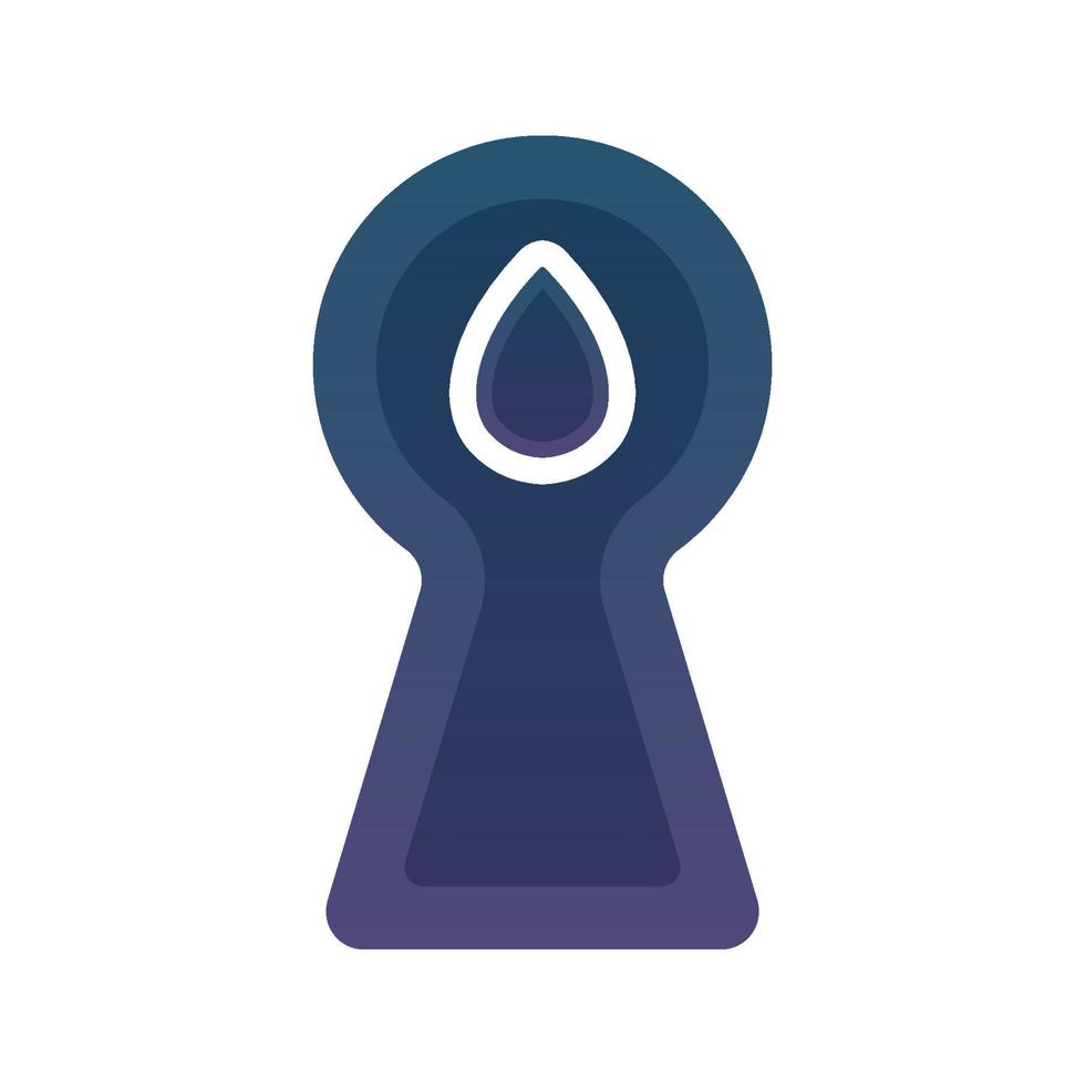 key water gradient logo design template icon vector