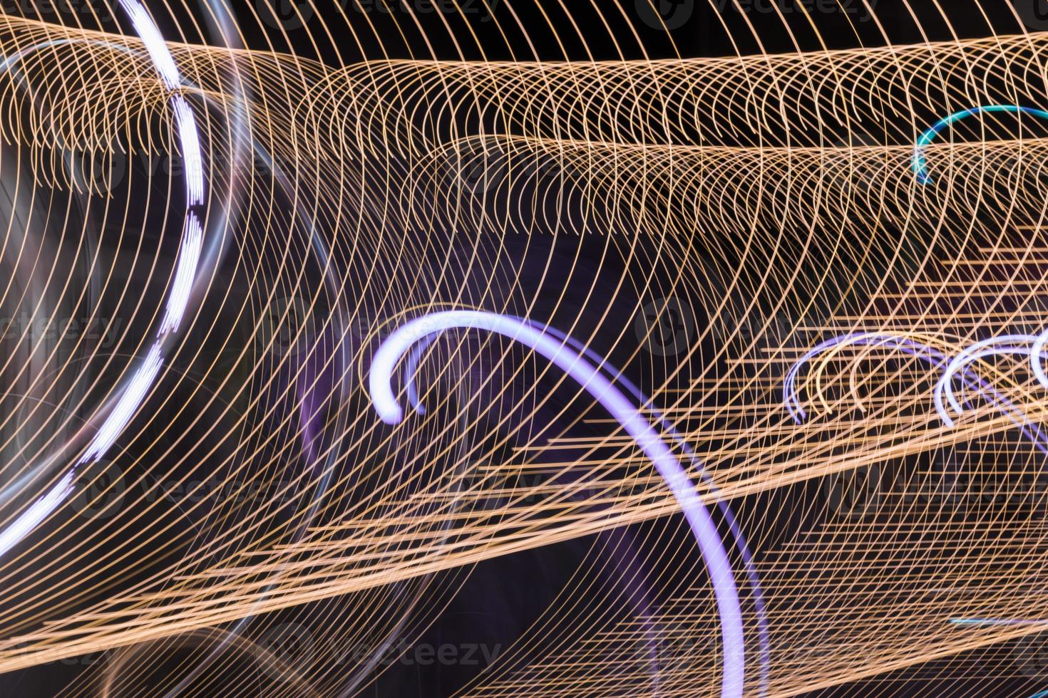 Abstract light line background.Light trails on dark background. photo