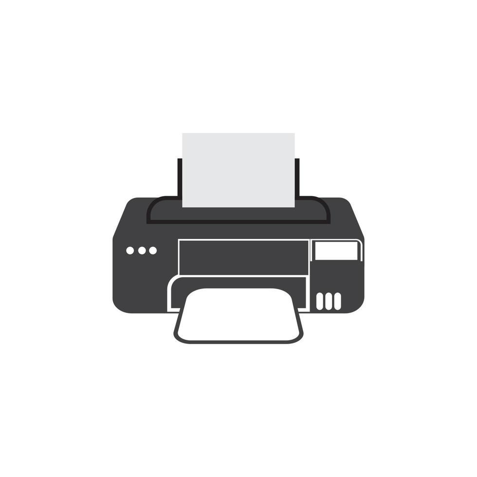 Printer icon vector symbol illustration background