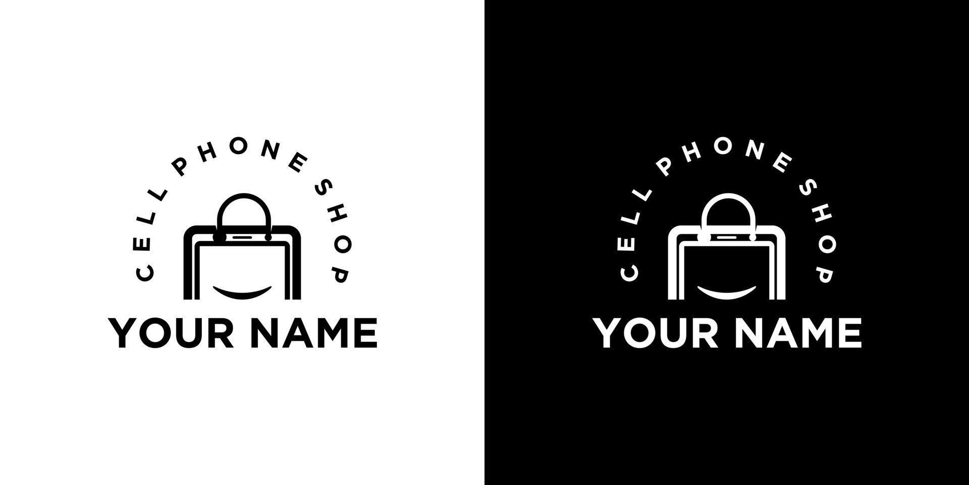 creative shopingbag logo for business vector