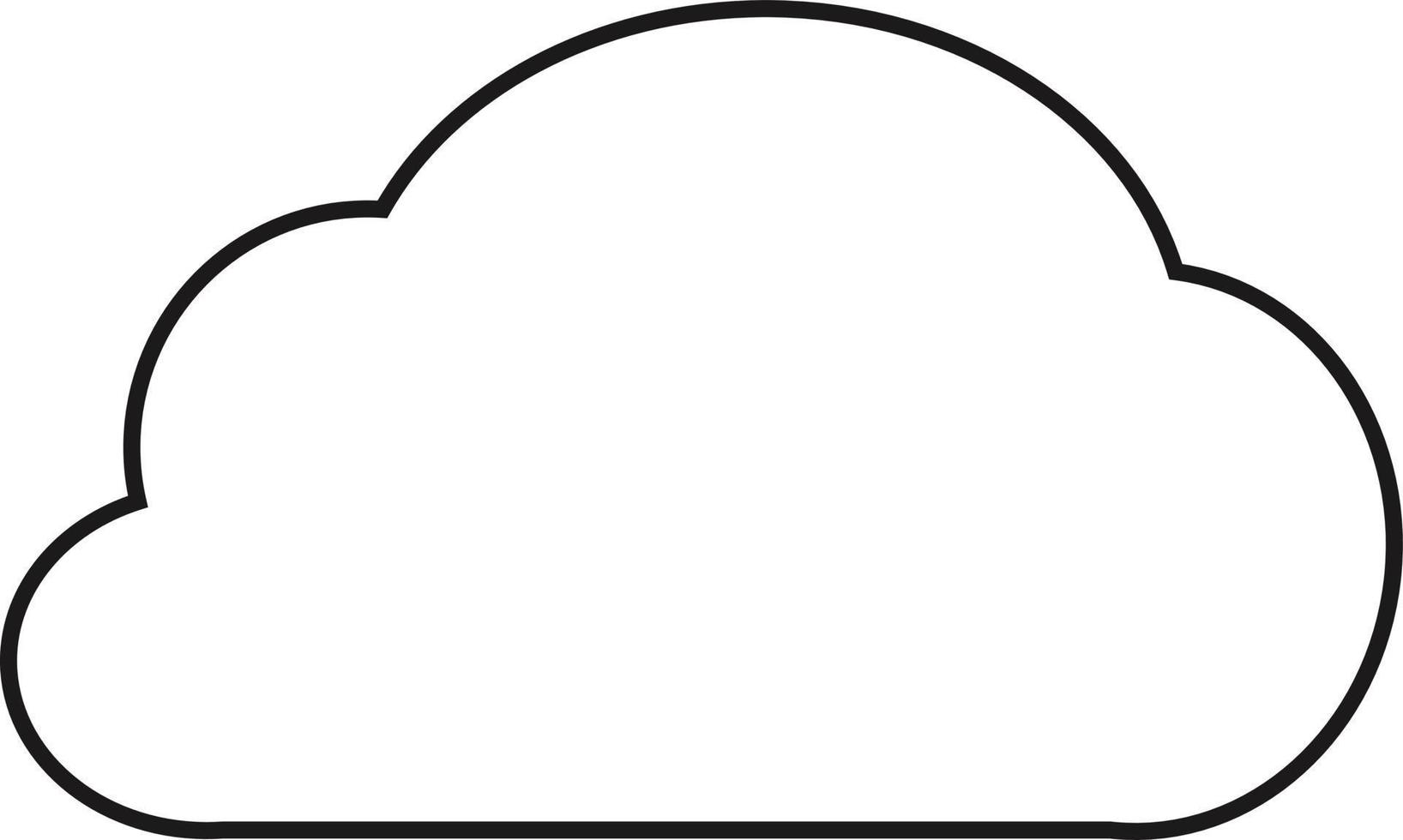 cloud icon on white background. cloud sign. vector