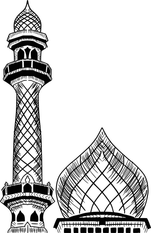 mosque vector silhouettes