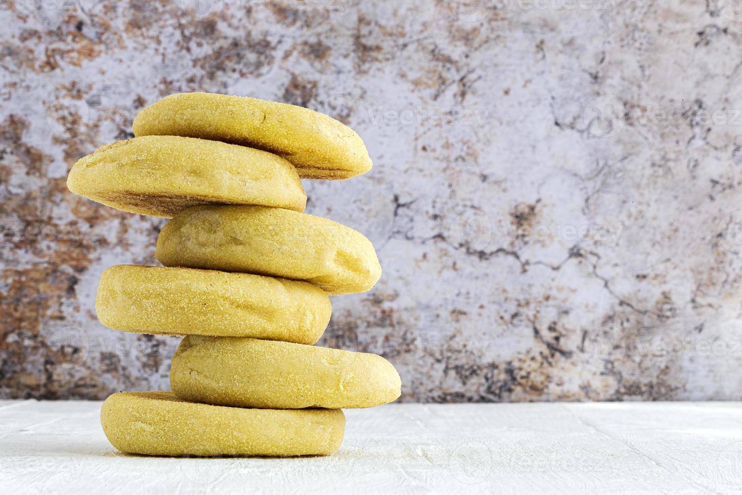 Homemade harcha semolina bread pancake photo