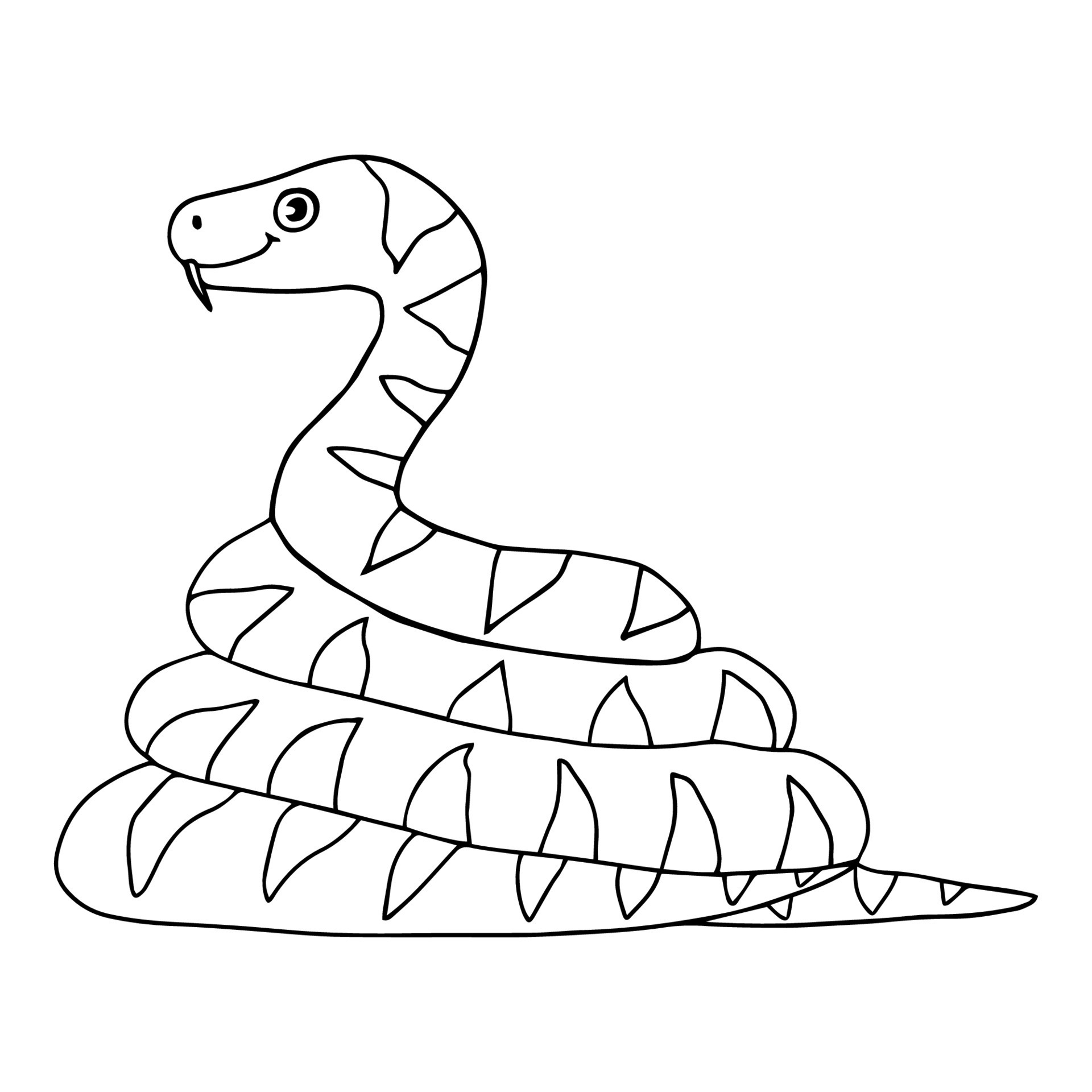 Cute cartoon coiled snake in childlike doodle style isolated on white background. 11975133 Vector Art at Vecteezy Cute cartoon coiled snake in childlike doodle style isolated on white background. 11975133 Vector Art at Vecteezy