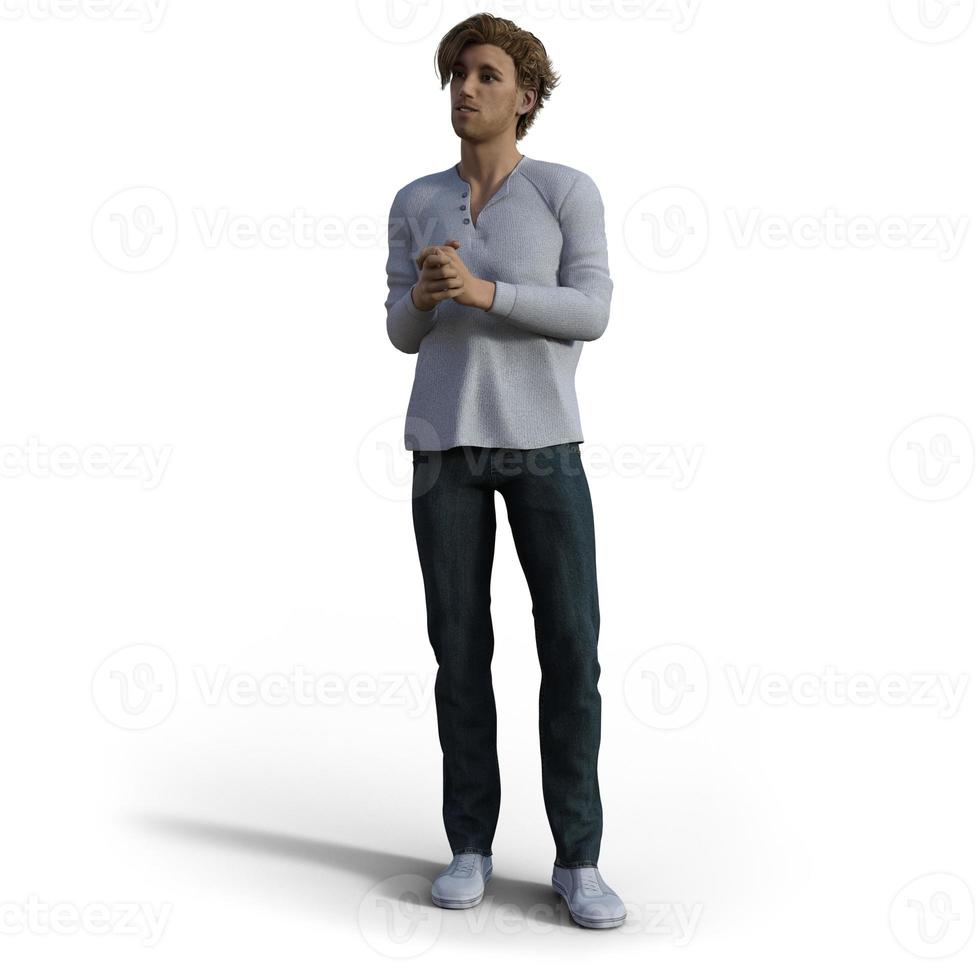 Casual Man - 3D - Illustration - Render - Digital Art photo