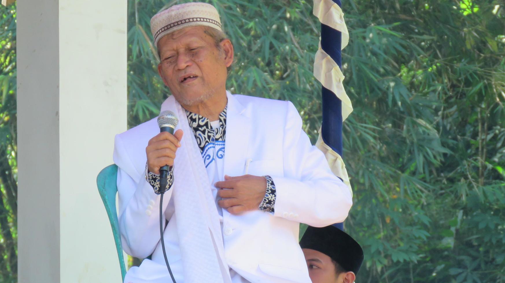 Cianjur Regency, Indonesia, 6-16-21-Religious leader lecture photo