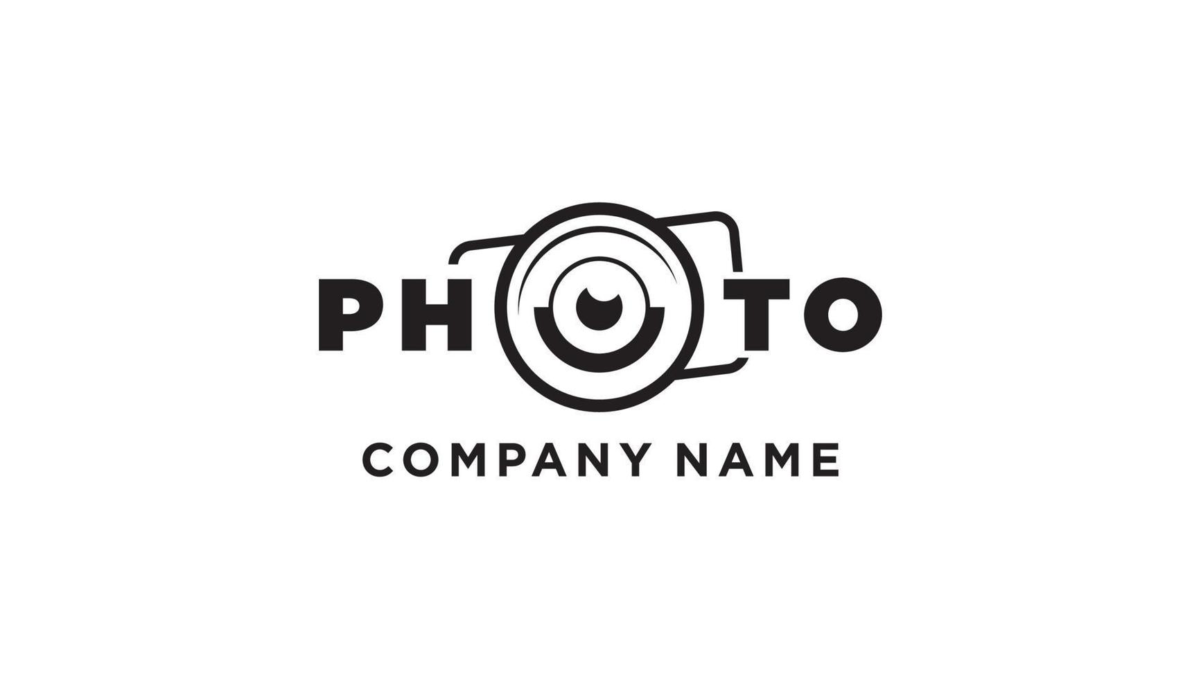 diseño logo foto empresa nombre vector