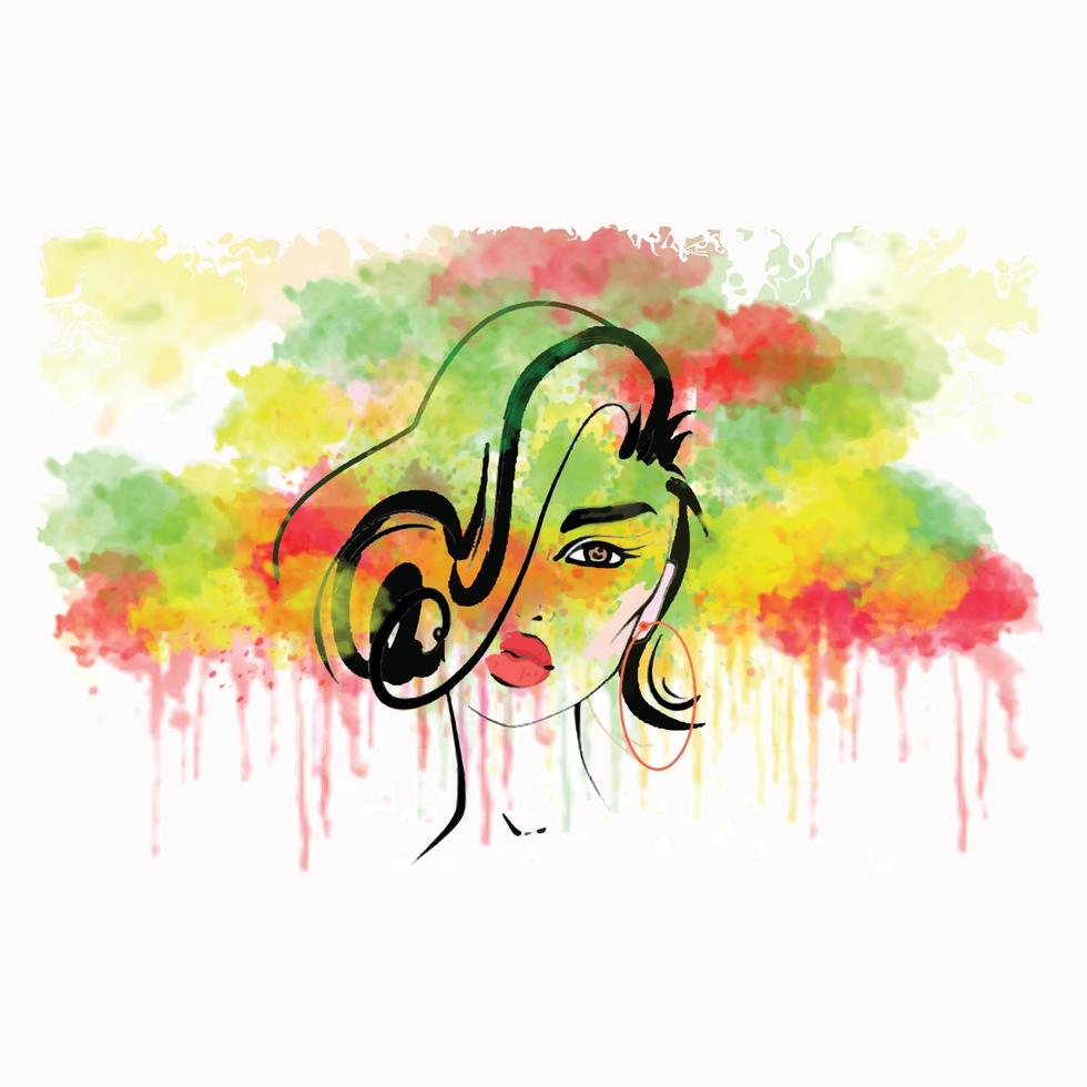 water color t shirt design vector