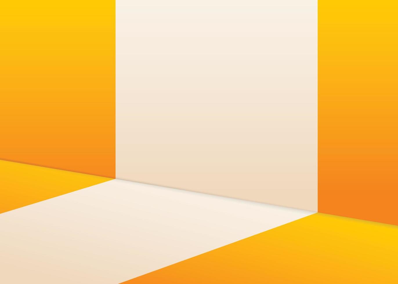 Shapes Yellow and white wall background vector