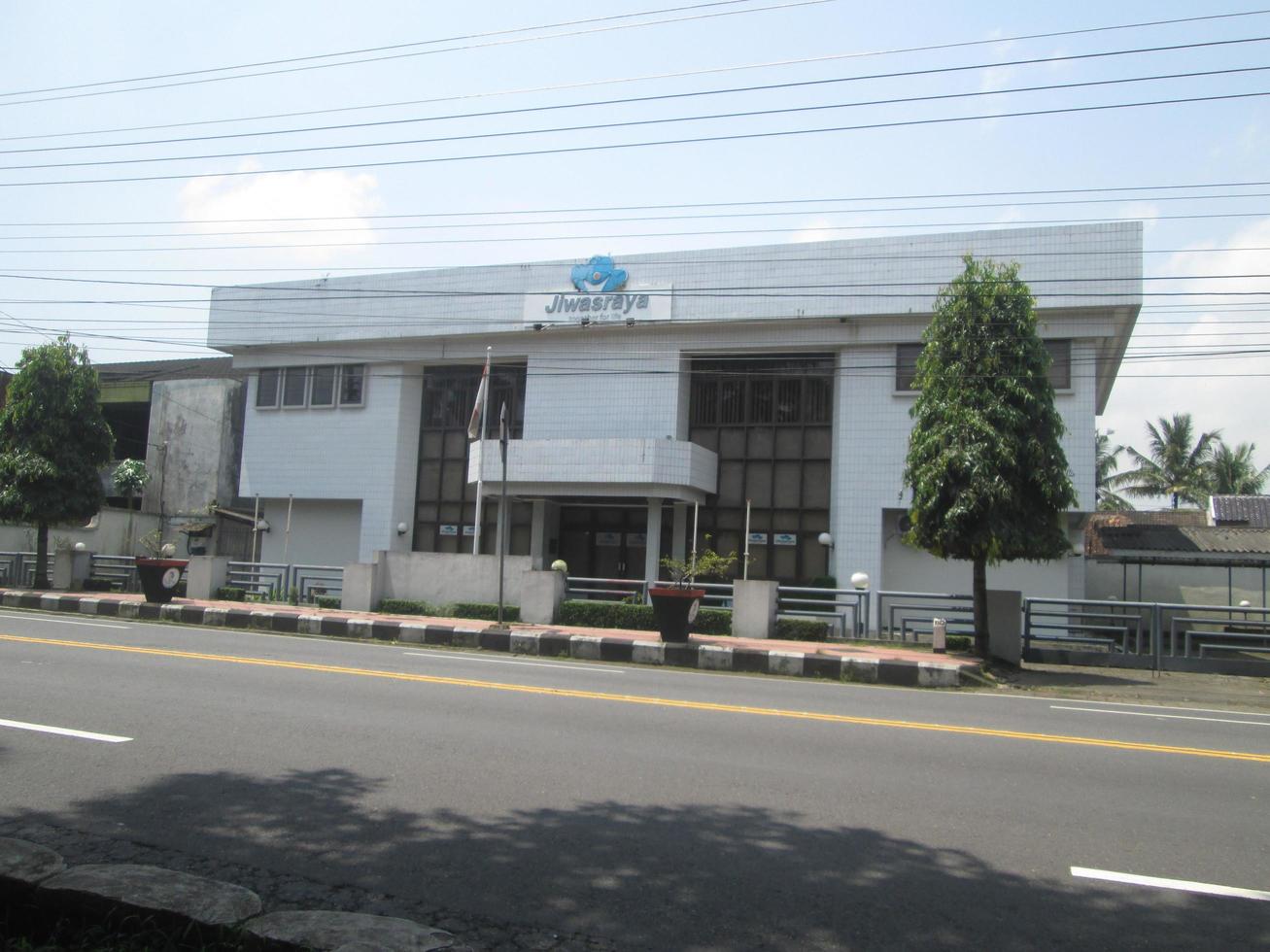 Magelang City, Indonesia 2022, Jiwasraya insurance building photo
