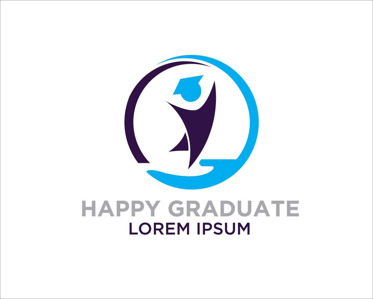 graduation logo designs vector simple modern icon and symbol
