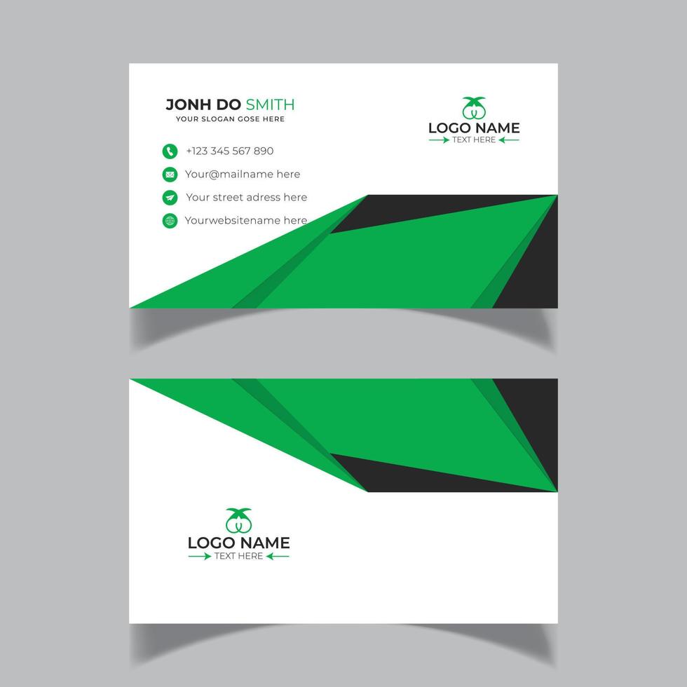 simple and modern business card design template vector