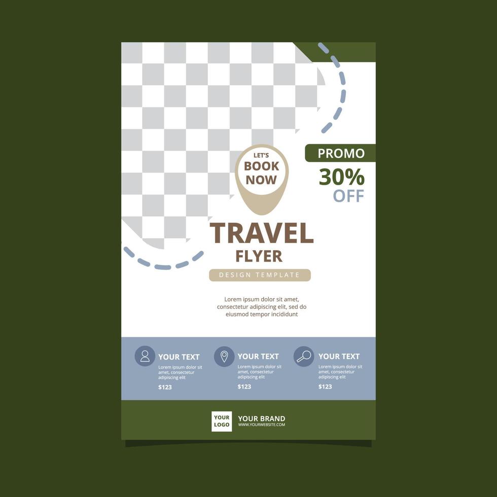 Travel Tour Holiday Vacation Diamond Flyer Brochure Poster Blank Space Design Template vector