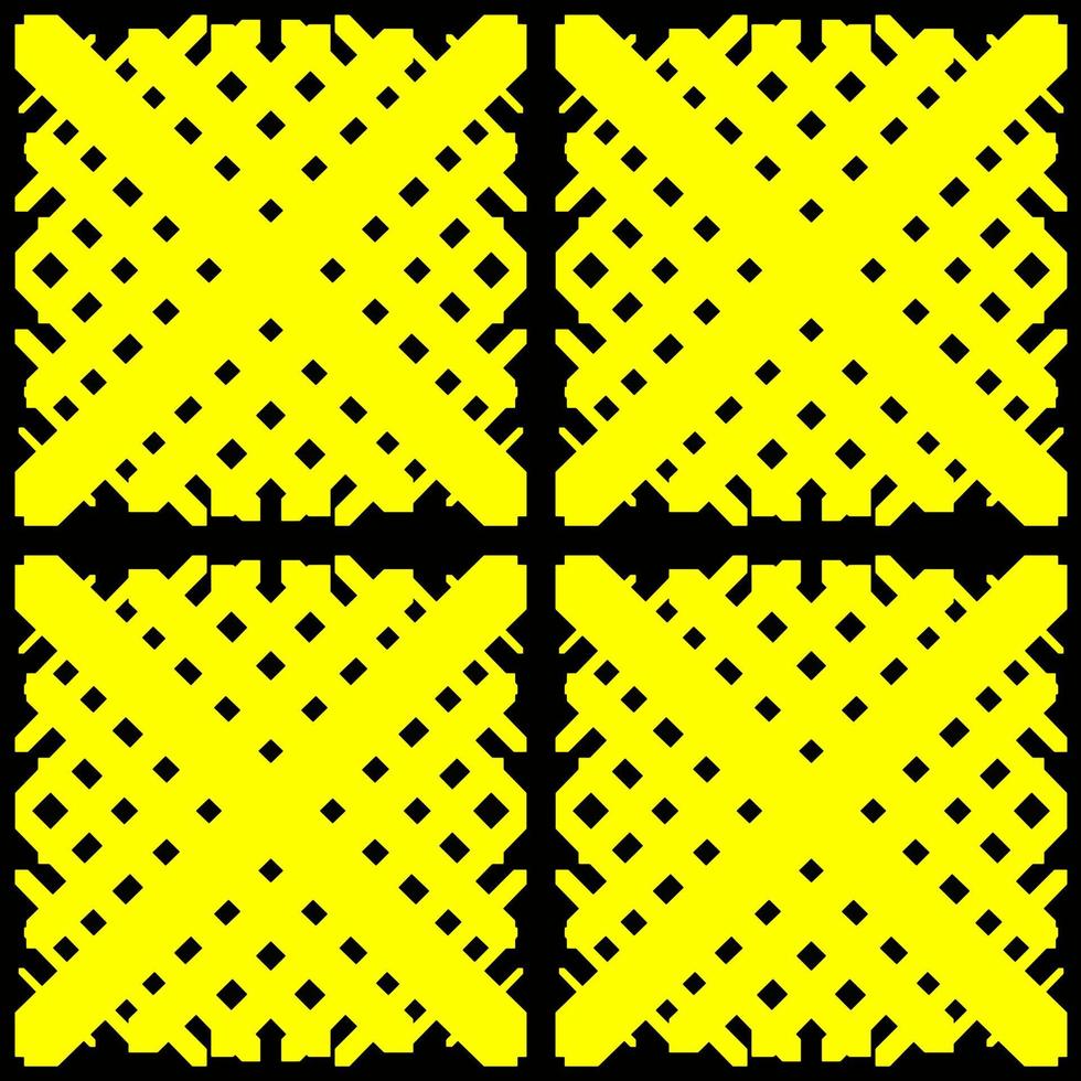 Seamless abstract yellow pattern. Abstract black and yellow background vector