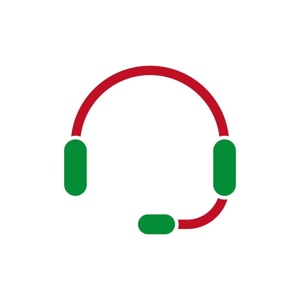 Headset icon vector music design templates