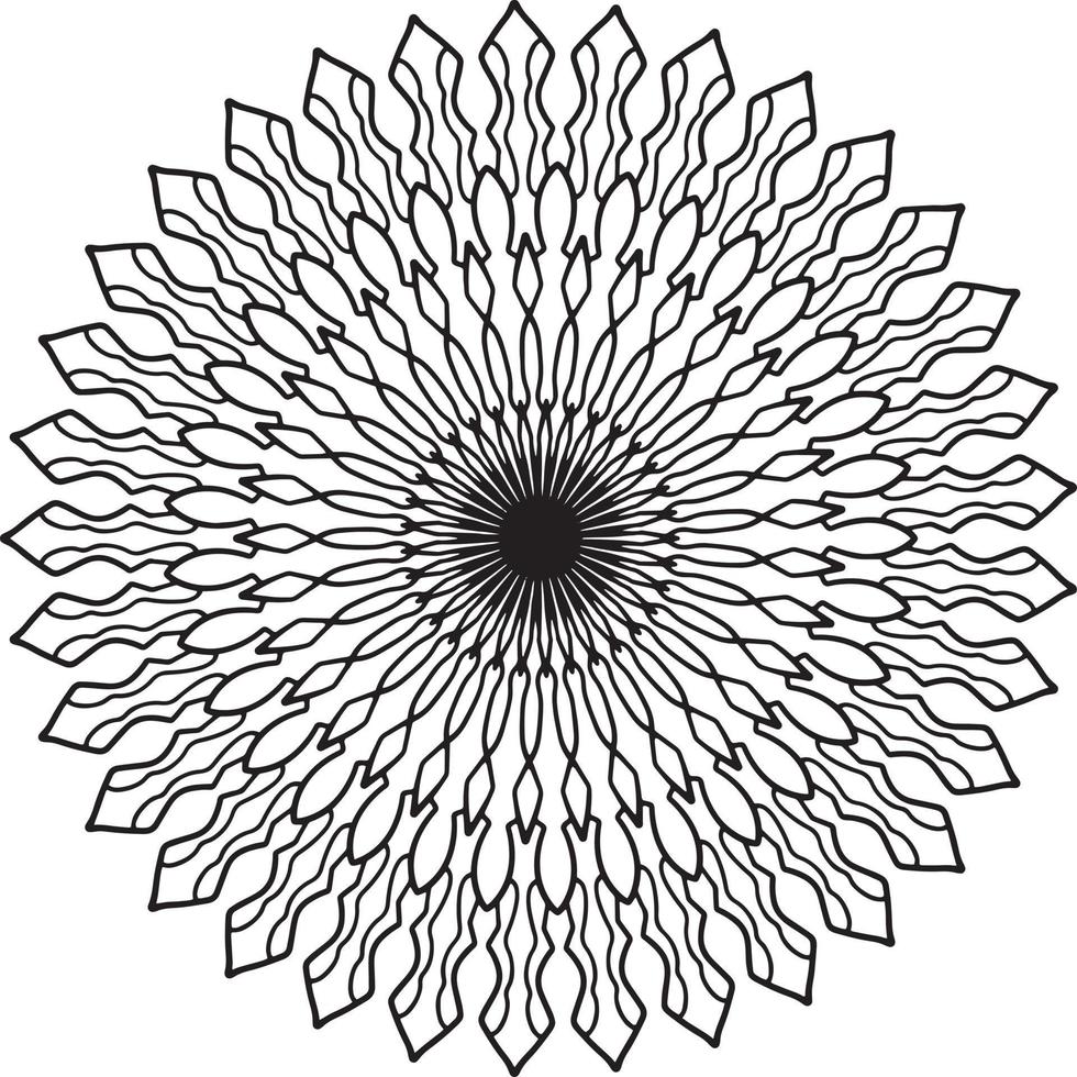 ilustraciones de mandala real para decoración, diseño, tatuaje, paz vector