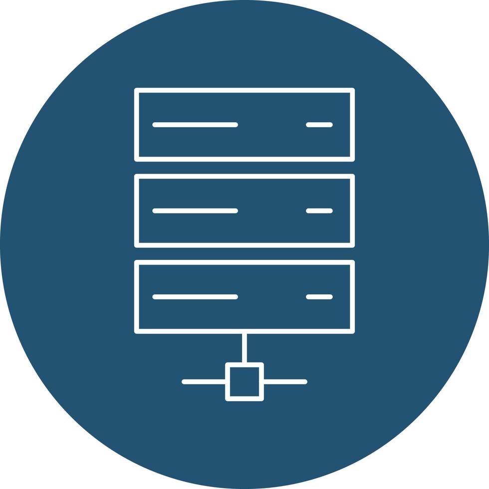 Database Server Vector icon that can easily modify or edit