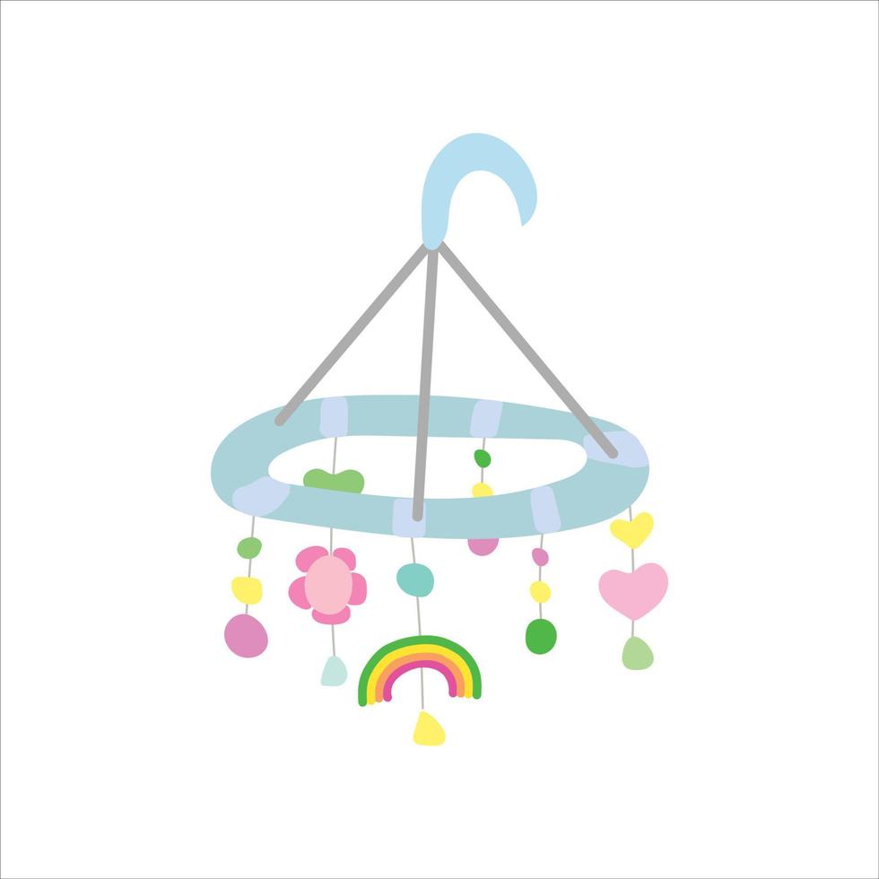 baby hanging toy vector