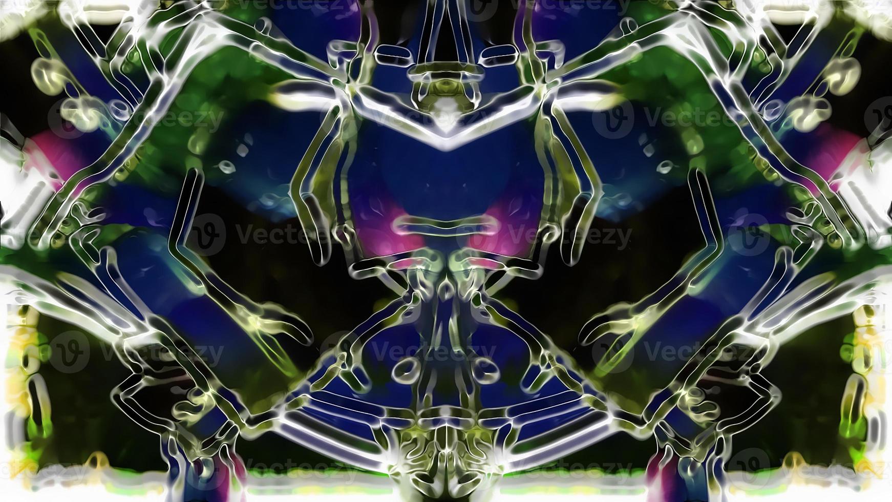 Digital Render Abstract Symmetric Kaleodiscope Pattern photo