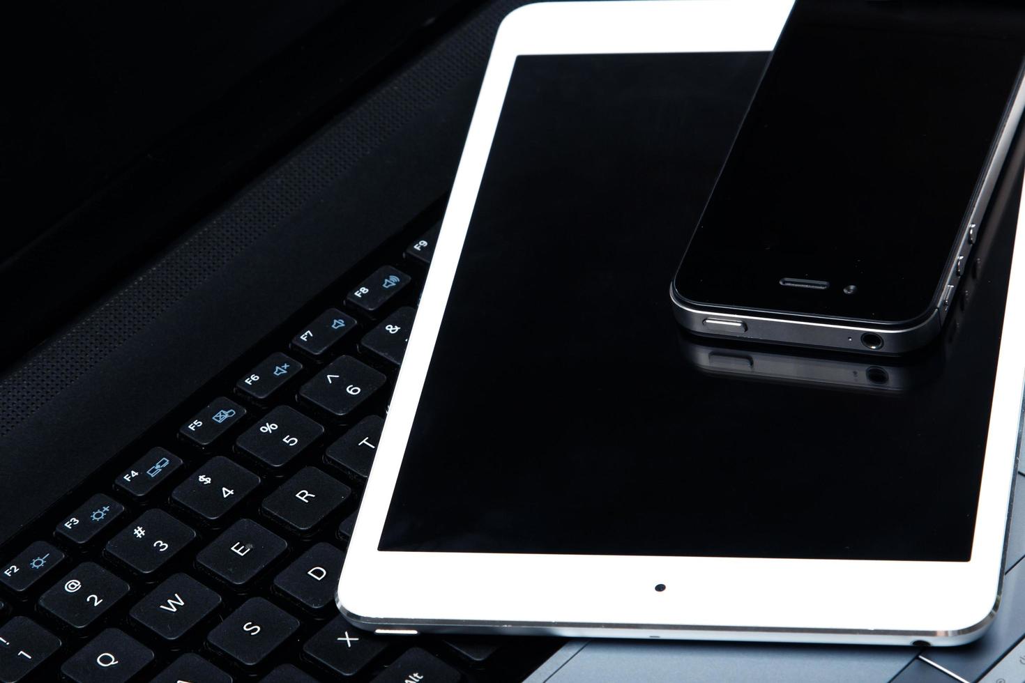 Laptop, tablet and smartphone photo