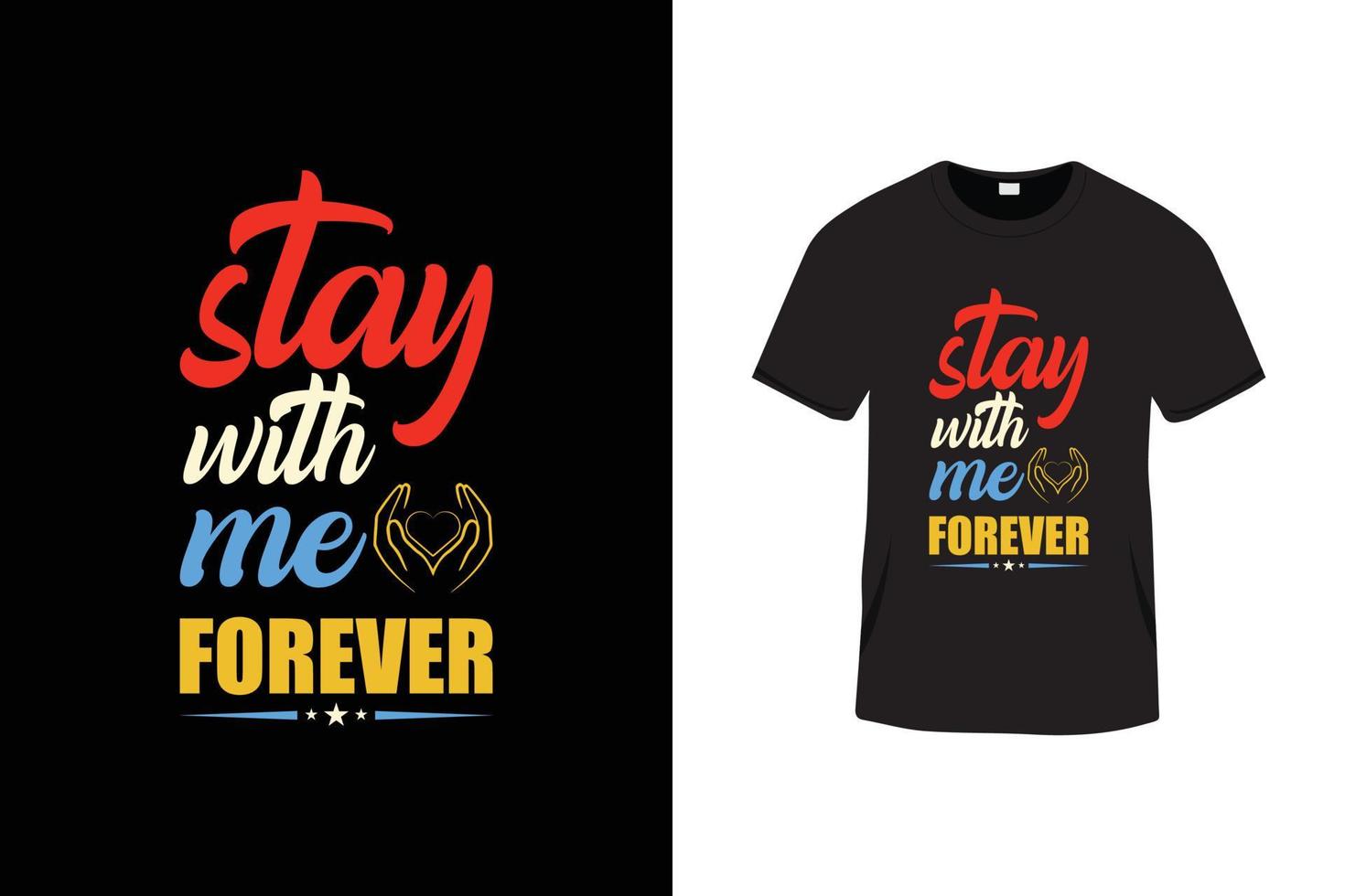 Creative typography lettering t shirt design with love quotes vector