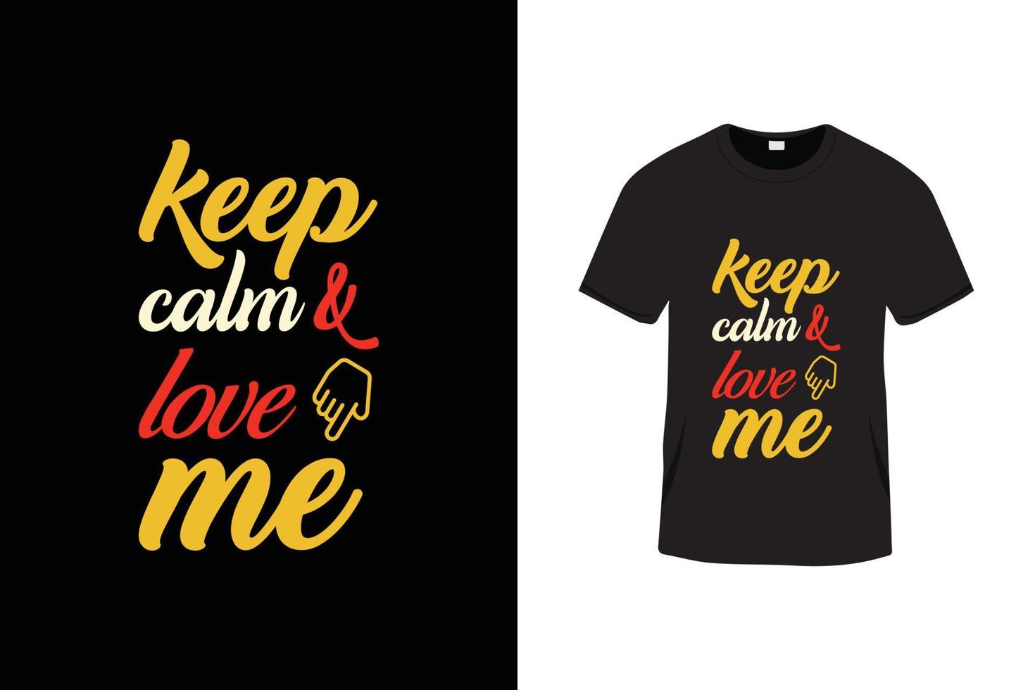 Creative typography lettering t shirt design with love quotes vector