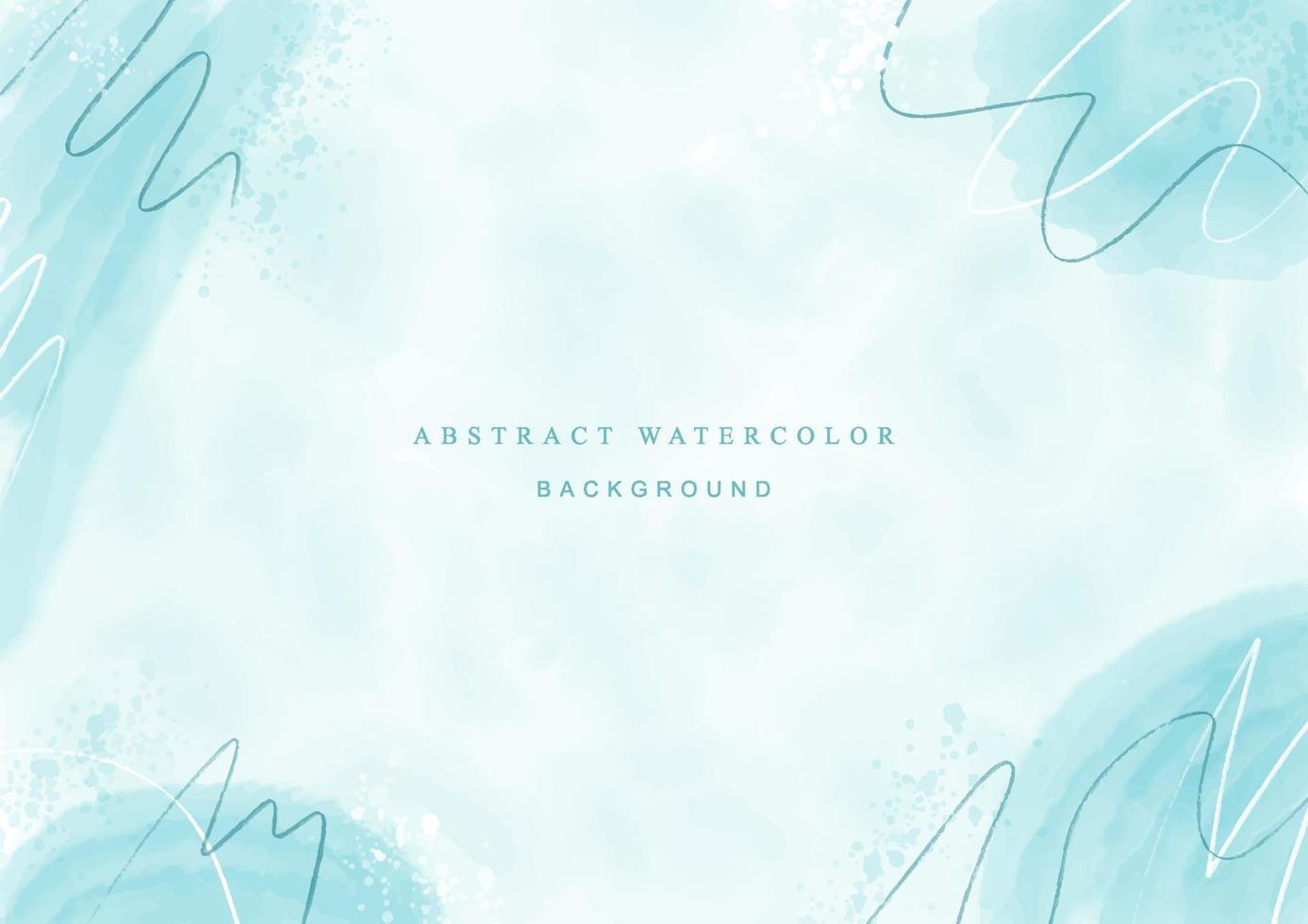 Hand painted watercolor abstract background vector