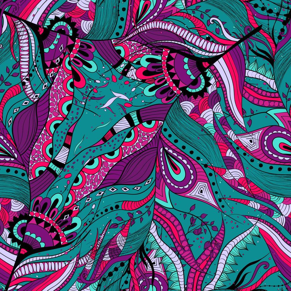 Seamless background with feather pattern vector