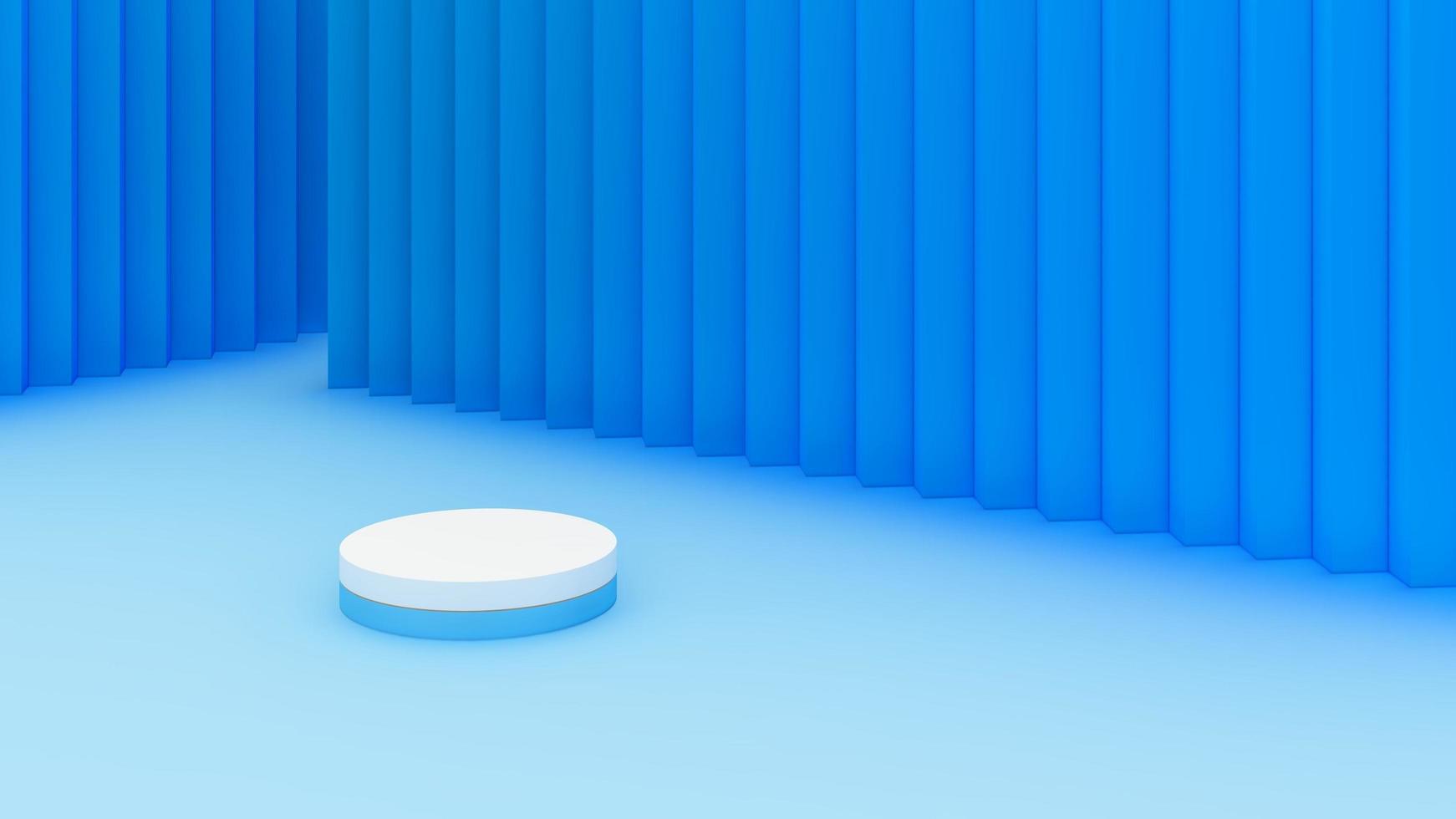 3d render image gray marble podium with white background product display advertisement. photo