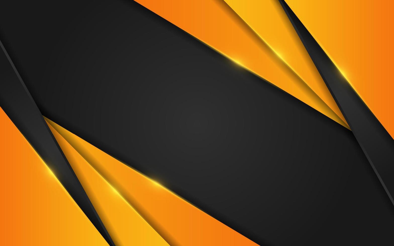 Abstract orange background. Geometric element design with lines glowing vector