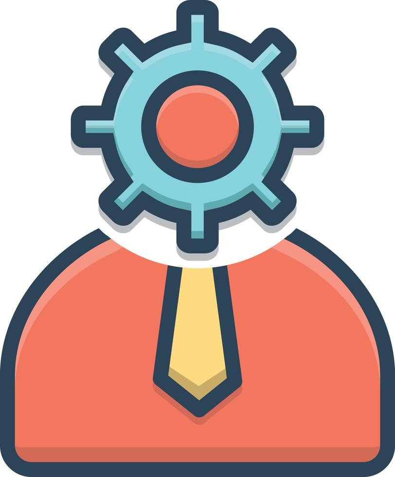 Colorful icon for engineering vector