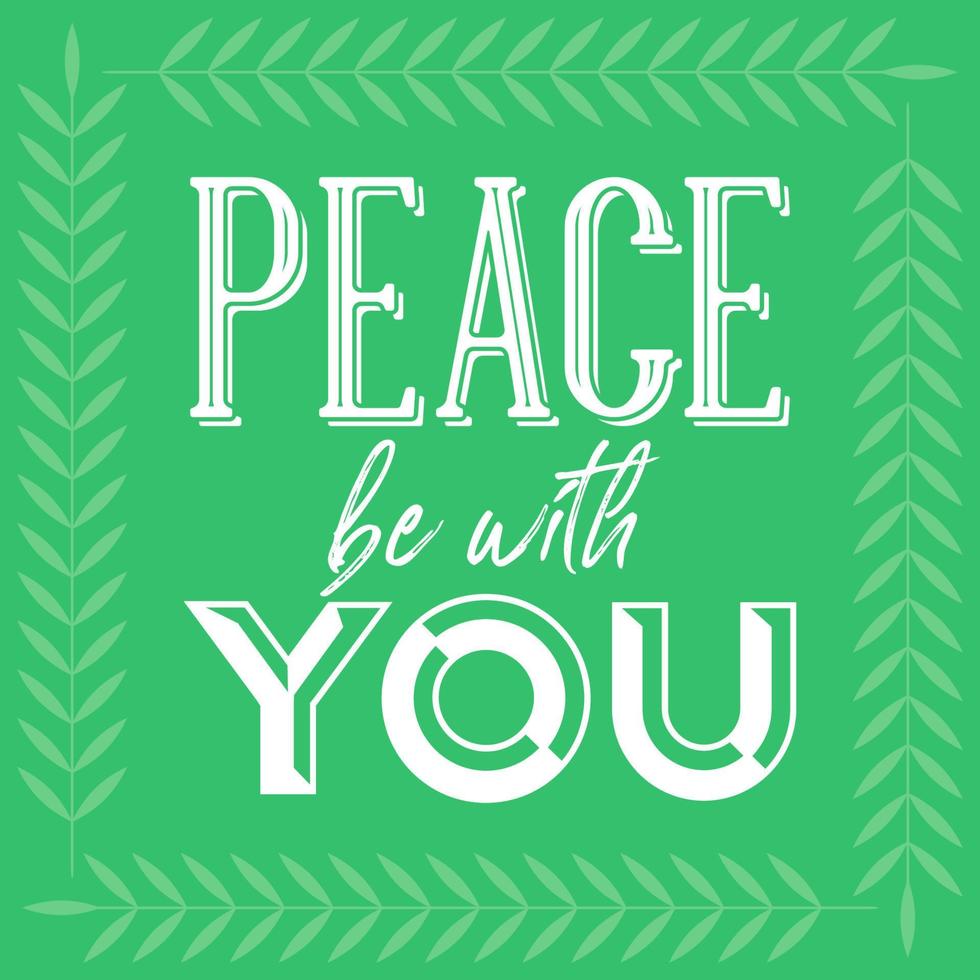 Bible verse Peace be with you, vector illustration 11976632 Vector Art