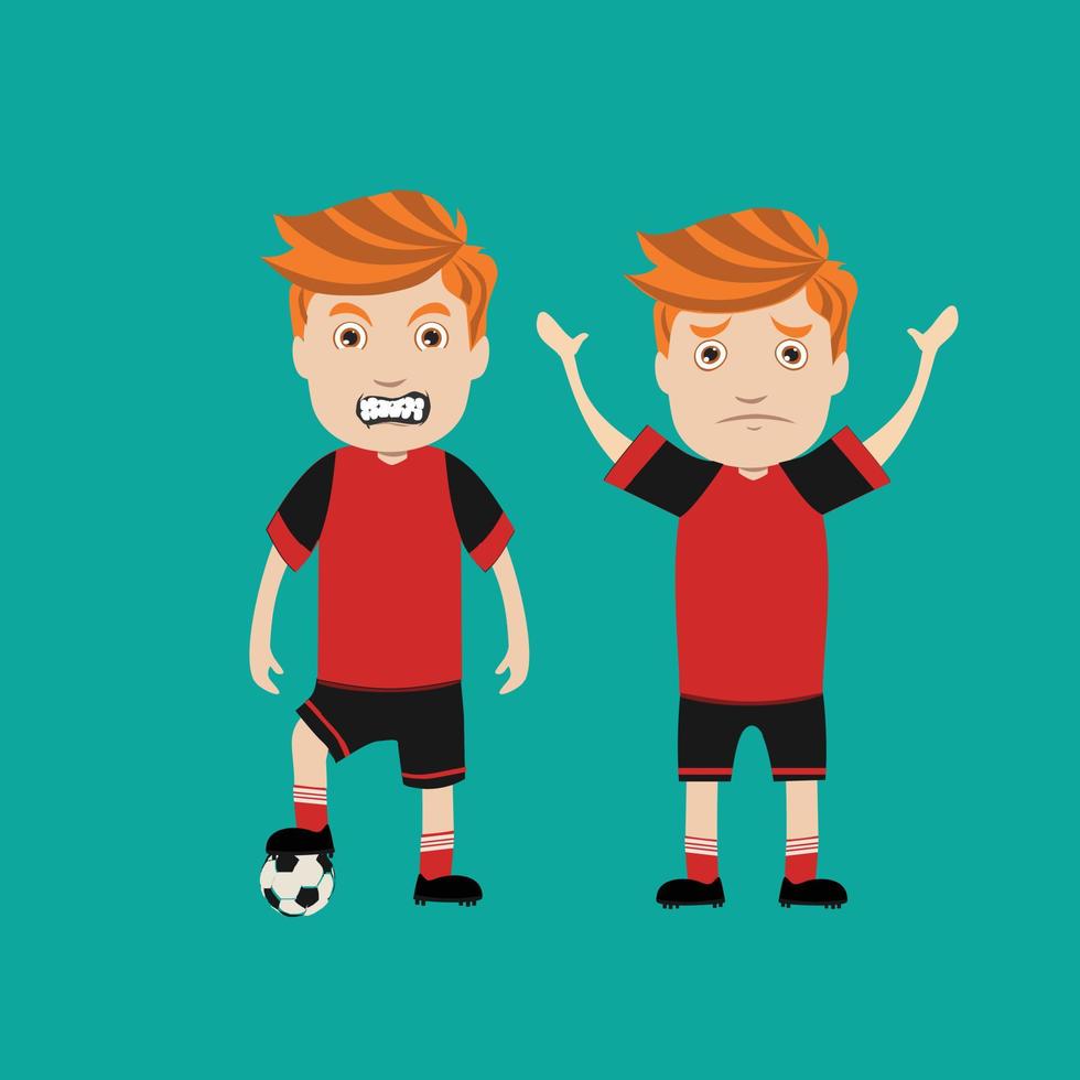 character Sportman football illustration vector