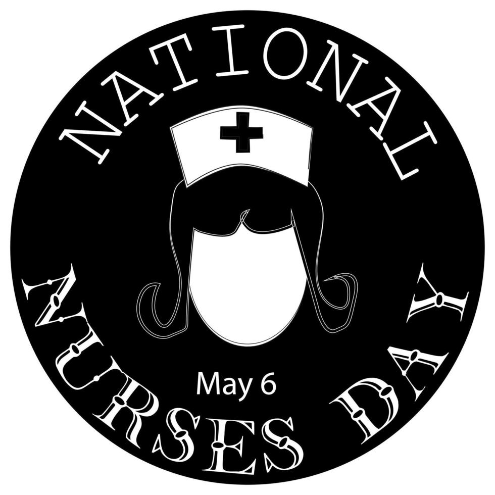 National Nurses Day Sign vector