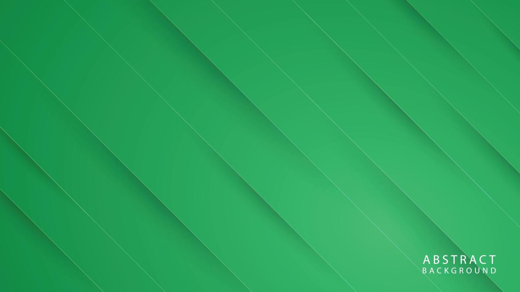 Abstract geometric line shapes on green background vector