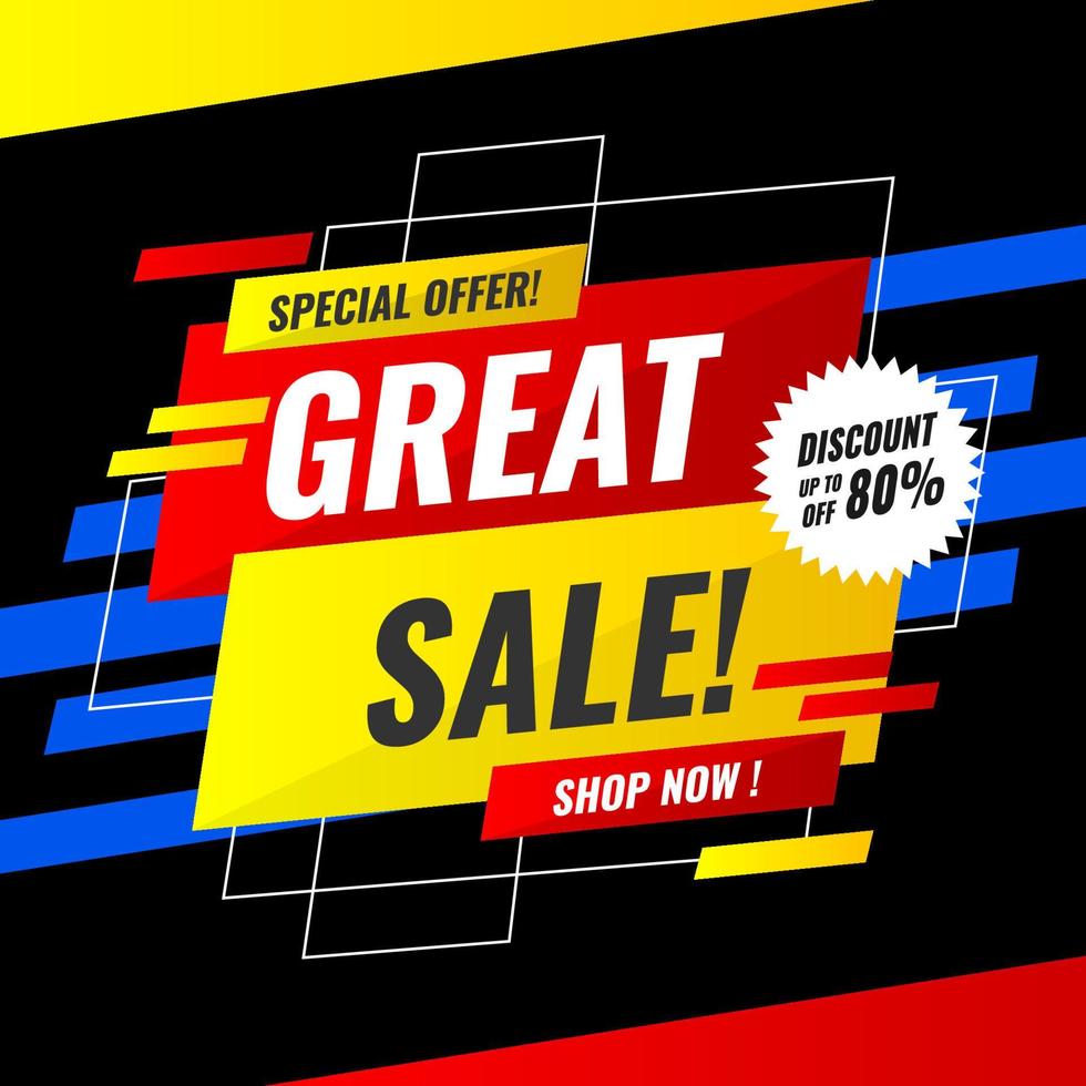 Abstact sale background vector