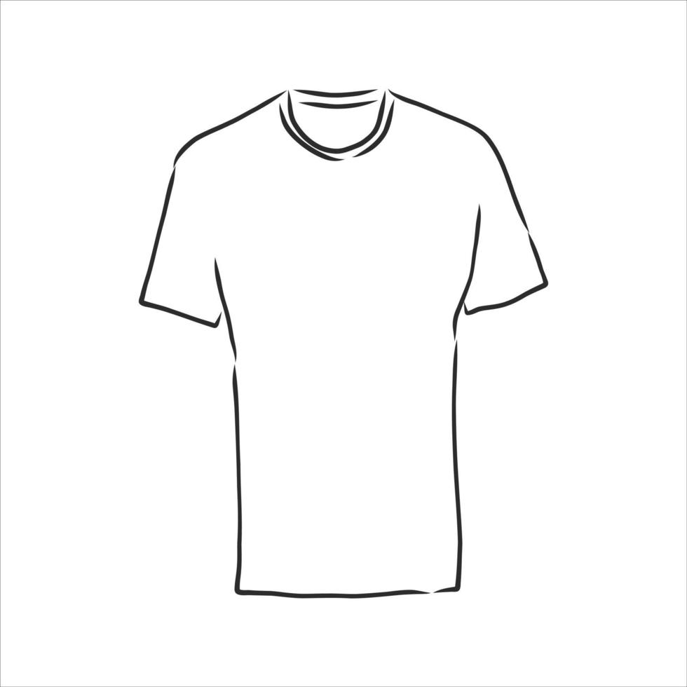 dibujo vectorial de camiseta vector