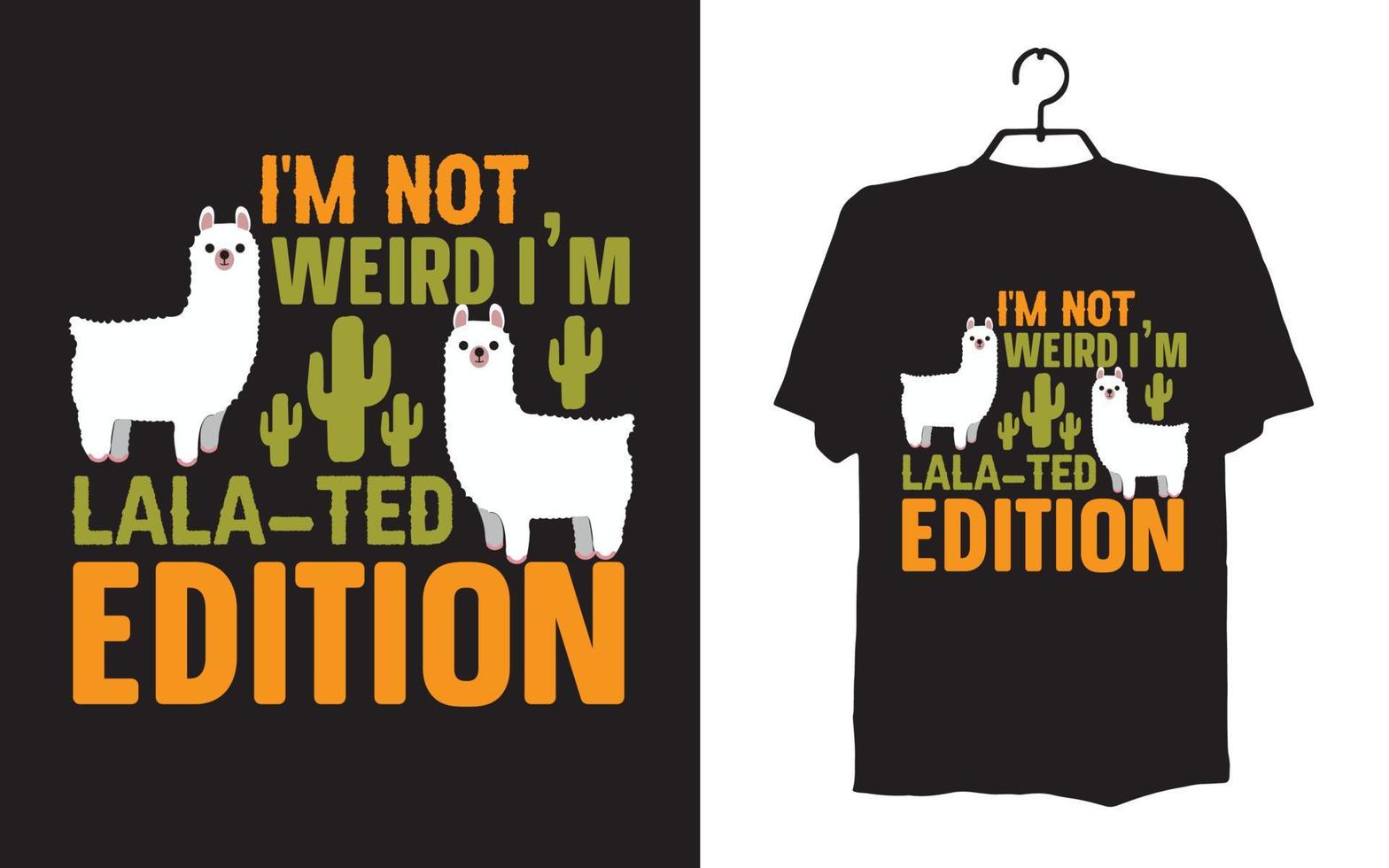Print llama t shirt designs vector