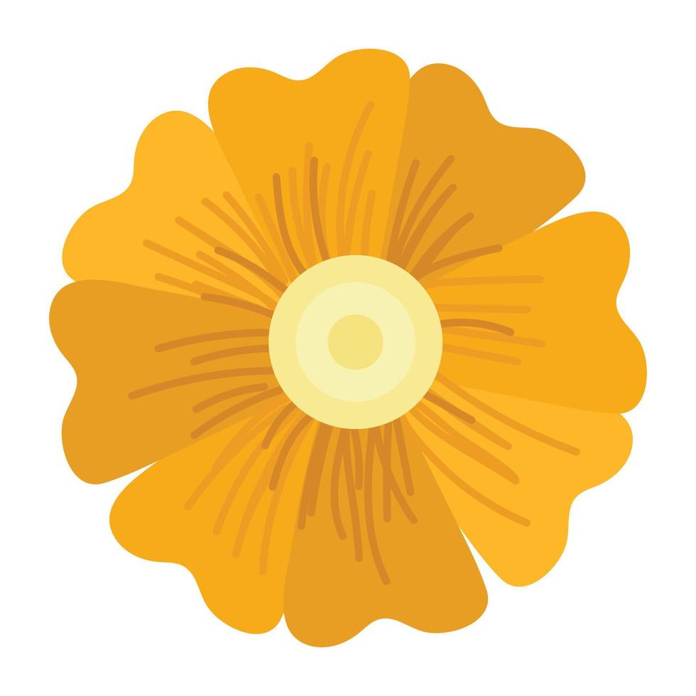 un hermoso vector de doodle de diseño de flores